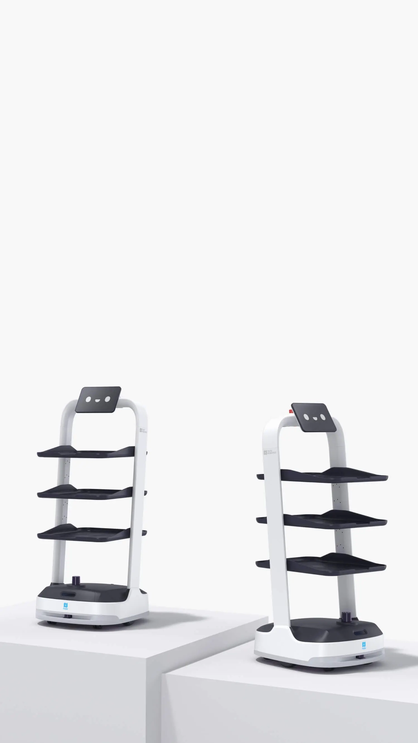 SpeedyBot autonomous indoor delivery robot — multi-tray cargo, AI mapping, elevator-aware — available in India through xBoom