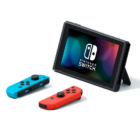 Nintendo Switch with Neon Blue and Neon Red Joy‑Con 4