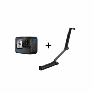 GoPro HERO10 with 3-Way Grip Tripod