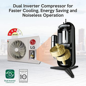 LG 1.5 Ton 3 Star DUAL Inverter Split AC