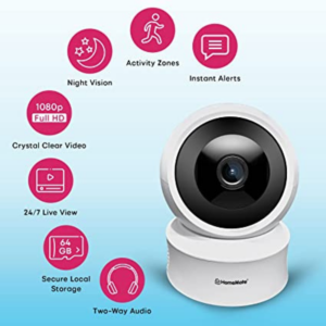 HomeMate® WiFi Smart Indoor TPZ Camera
