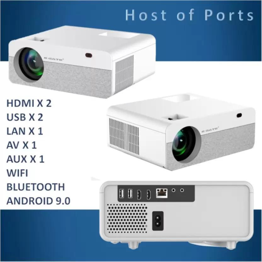 Egate K9 Pro-Max Android 9.0 Projector for Home 4k