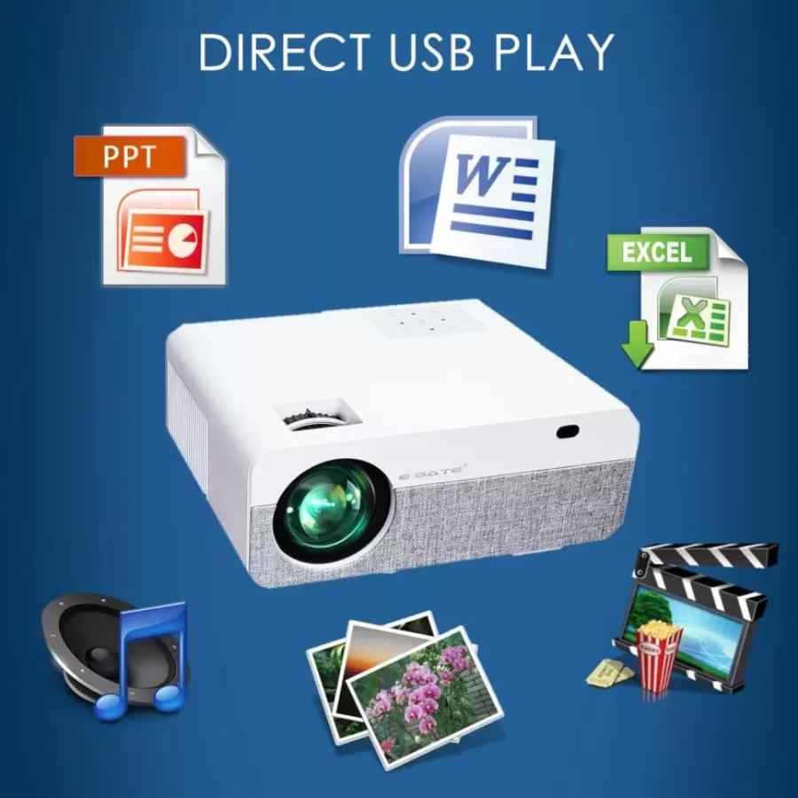 Egate K9 Pro-Max Android 9.0 Projector for Home 4k