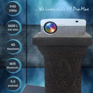 Egate K9 Pro-Max Android 9.0 Projector for Home 4k
