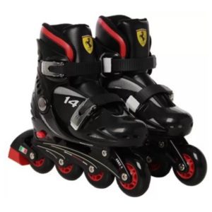SWAGSPIN Original Ferrari Inline Skate combo Set for kids-Red- 29-32 Skating Kit