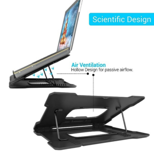 Portronics My Buddy Hexa III, a Portable Foldable Laptop Stand