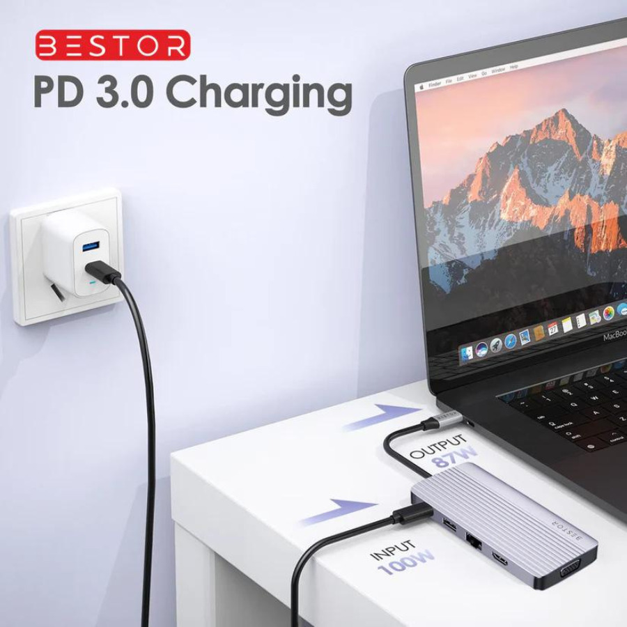 BESTOR 10 in 1 USB C Hub