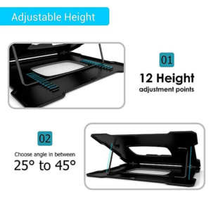 Portronics My Buddy Hexa III, a Portable Foldable Laptop Stand