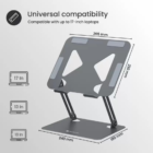 Portronics My Buddy K7 Portable Laptop Stand