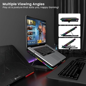 Portronics My Buddy Air RGB Lit Gaming Laptop Cooling Pad