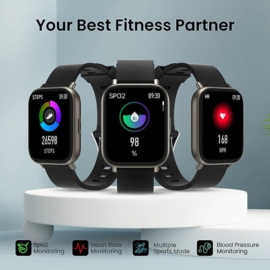 Portronics Kronos Y1 1.75 Inch Dynamic Display with Bluetooth