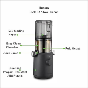 Hurom H310A Self-Feeding Cold Press Whole Slow Juicer All-in-1