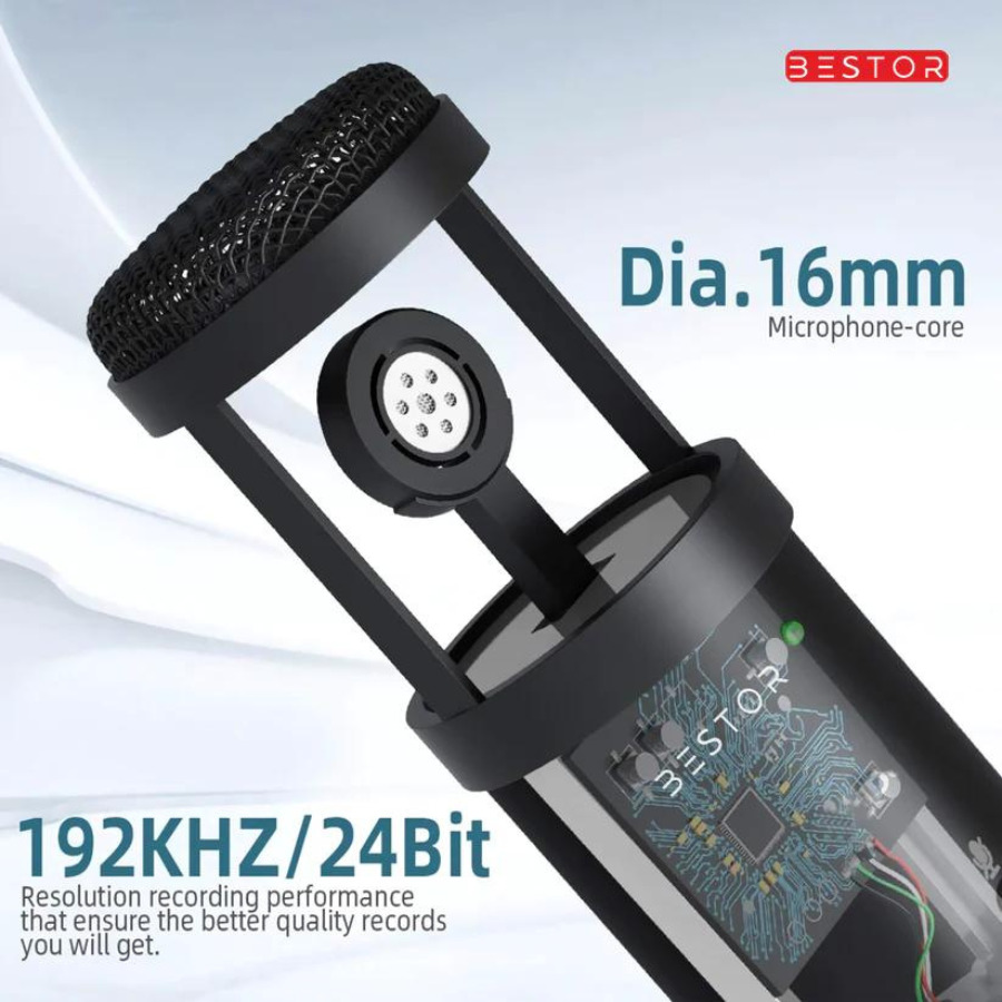 BESTOR professional USB Condenser Microphone Kit