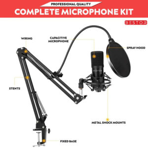 BESTOR professional USB Condenser Microphone Kit