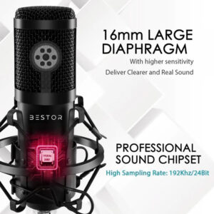 BESTOR professional USB Condenser Microphone Kit
