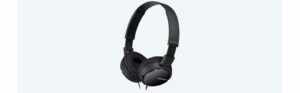 Sony MDR-ZX110AP Wired On-Ear Headphones with tangle free cable, 3.5mm Jack, Headset with Mic