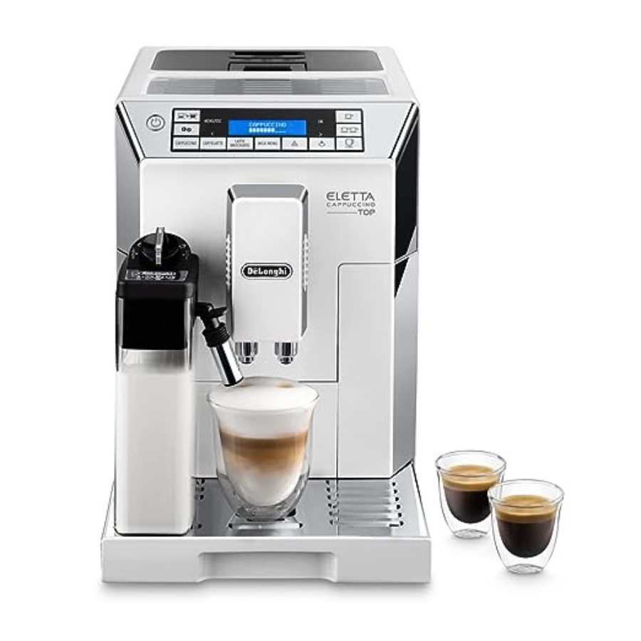 DeLonghi Ecam 45.760.W/Eletta Cappuccino Top Fully Automatic Espresso Machine, Silver