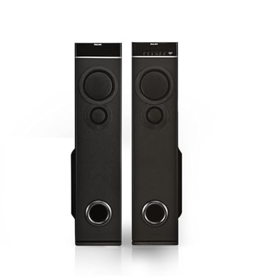 Philips Audio Spa9080B Bluetooth Multimedia Tower Speakers (Black)