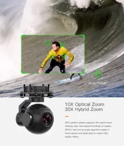 SIYI ZR10 2K 4MP QHD 30X Hybrid Zoom Gimbal Camera
