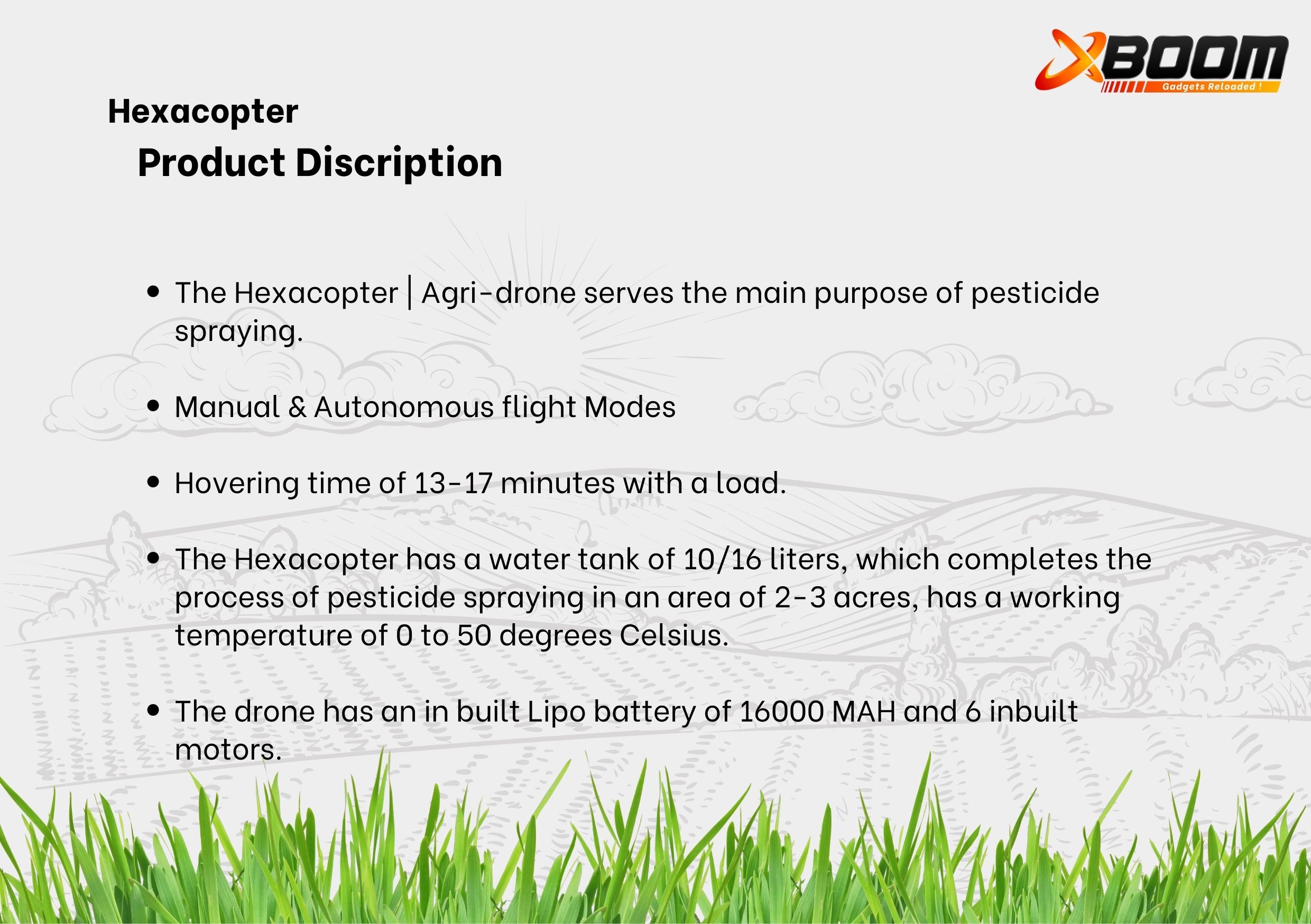 AGRICLTURE Spraying Drones