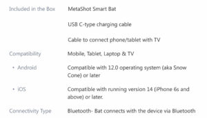 MetaShot Smart Bat