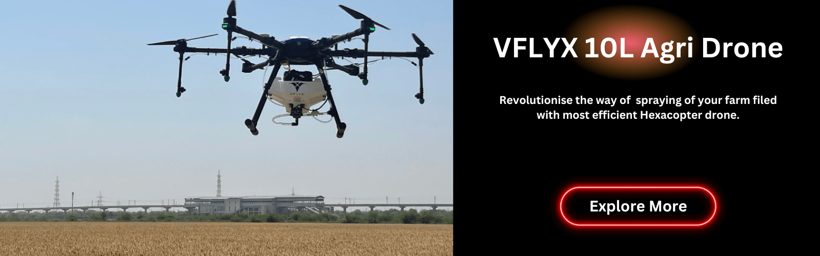 VFLYX Agriculture spraying drone