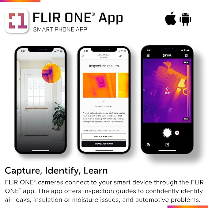 FLIR ONE Edge Pro Wireless Thermal Camera for IOS & Android