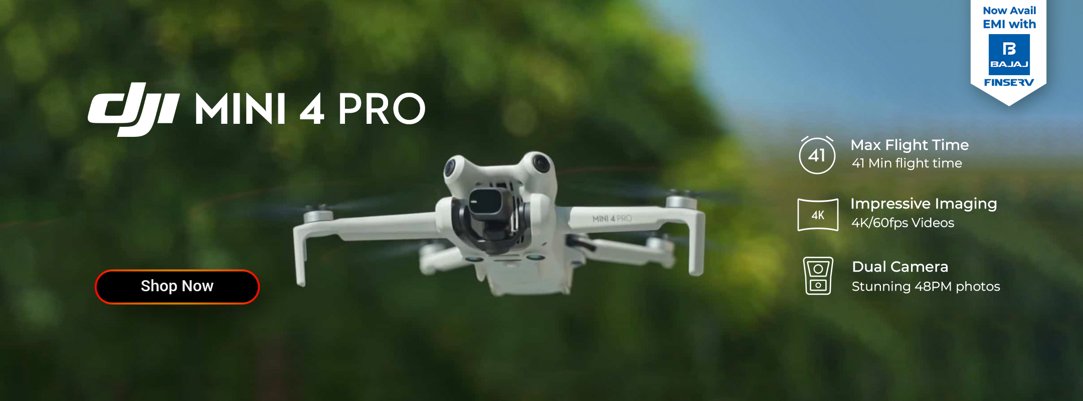 DJI mini 4 pro banner