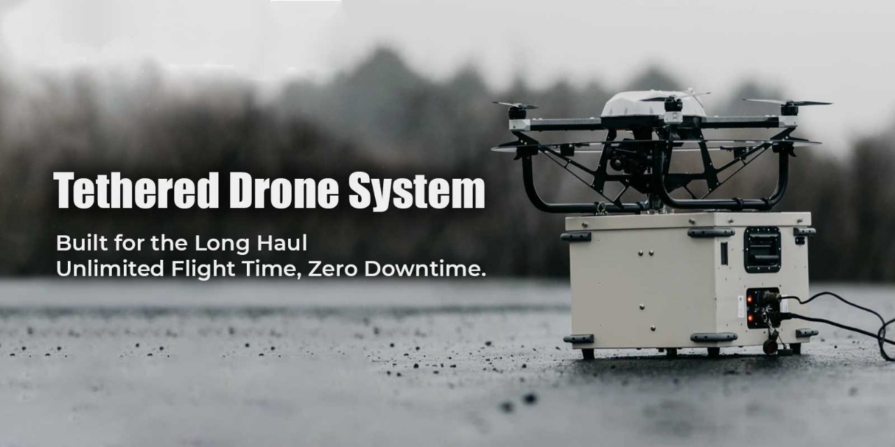 Tethered drones