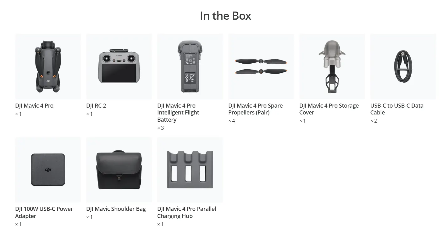 DJI Mavic 4 Pro Fly More Combo (DJI RC 2)