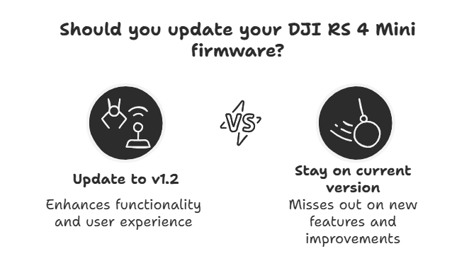 DJI RS 4 Mini Firmware Update Cycle