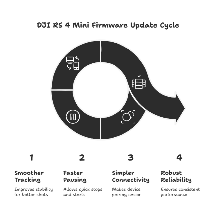 DJI RS 4 Mini Firmware Update Cycle