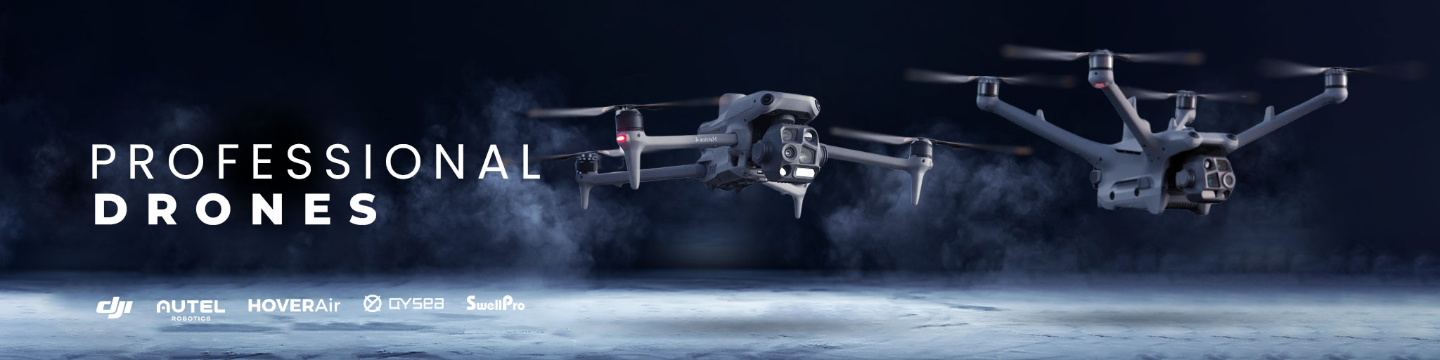 professional drone banner