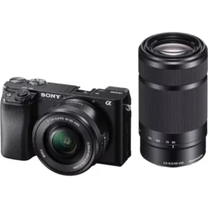 Sony Alpha ILCE 6100Y 24.2 MP Mirrorless Digital SLR Camera with 16-50mm and 55-210mm Power Zoom Lens Kit