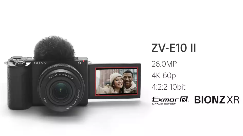 Sony ZV-E10 II Mirrorless Camera with 16-50mm Lens (Black)