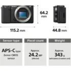 Sony ZV-E10 Mirrorless Camera (Black, 64Gb Memory Card & Carry Bag)