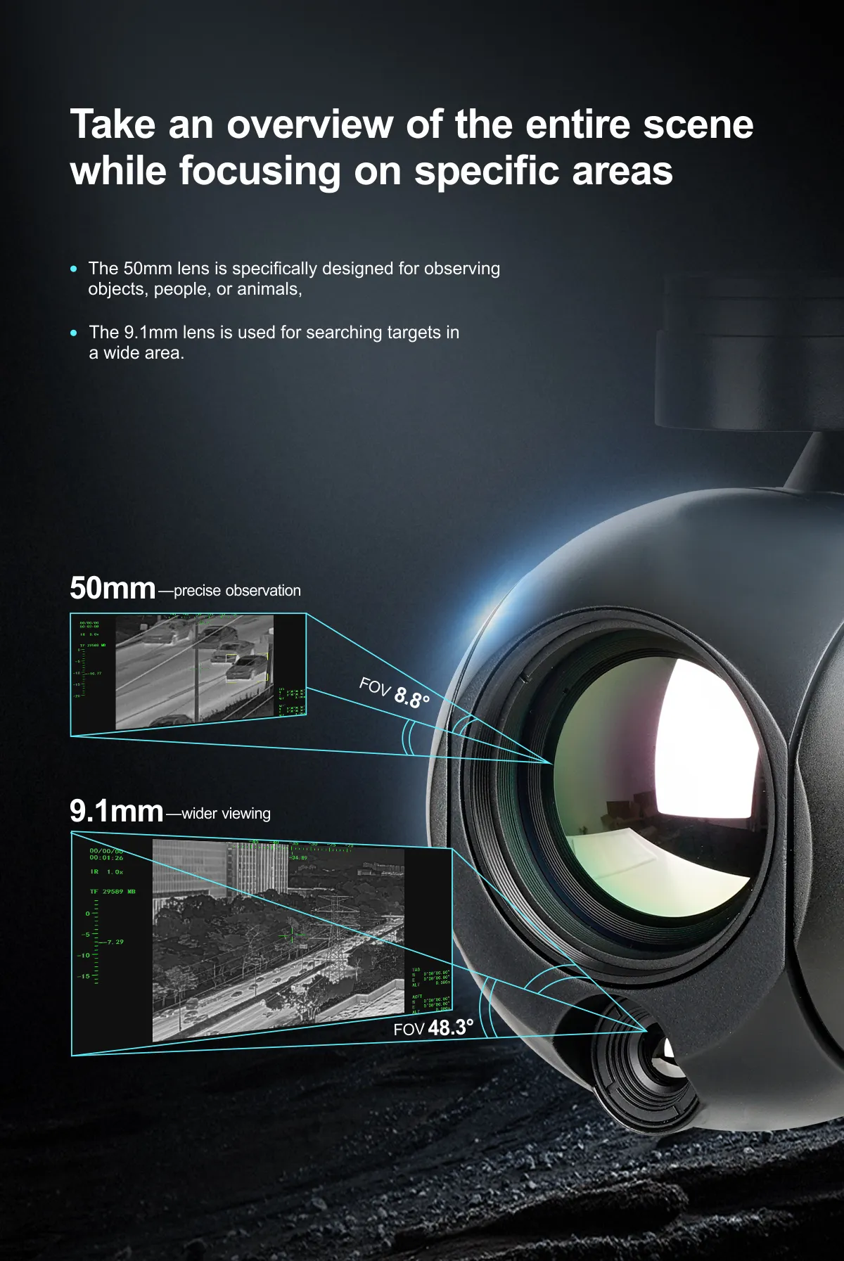 AT9-50 Dual IR 5x Thermal