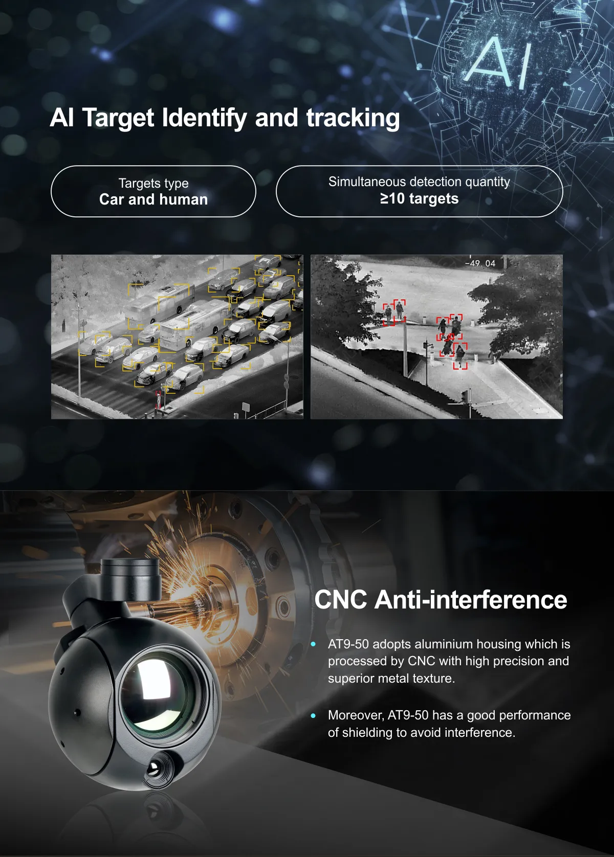 AT9-50 Dual IR 5x Thermal