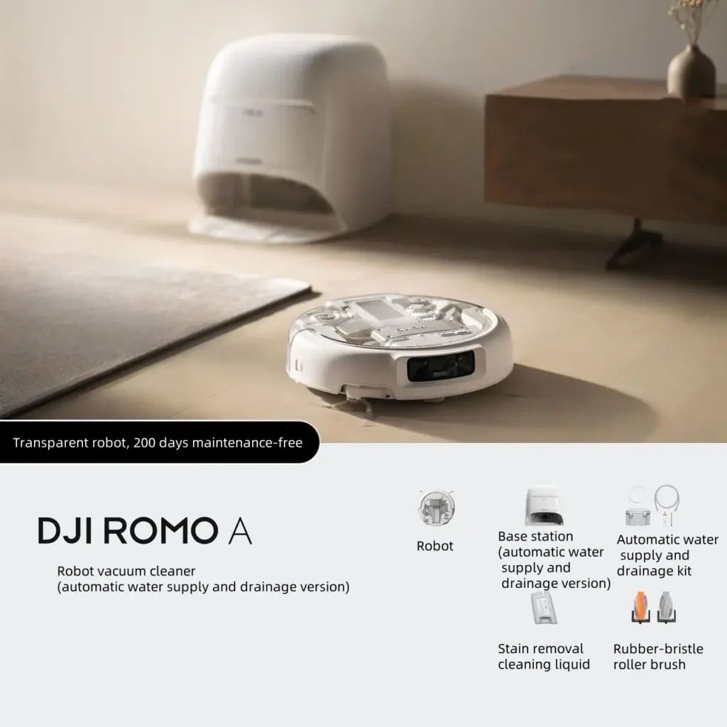 DJI ROMO A Robot vacuum Cleaner (Automatic water supply and drainage Version)