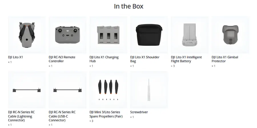 DJI Lito X1 Fly More Combo (DJI RC- N3)