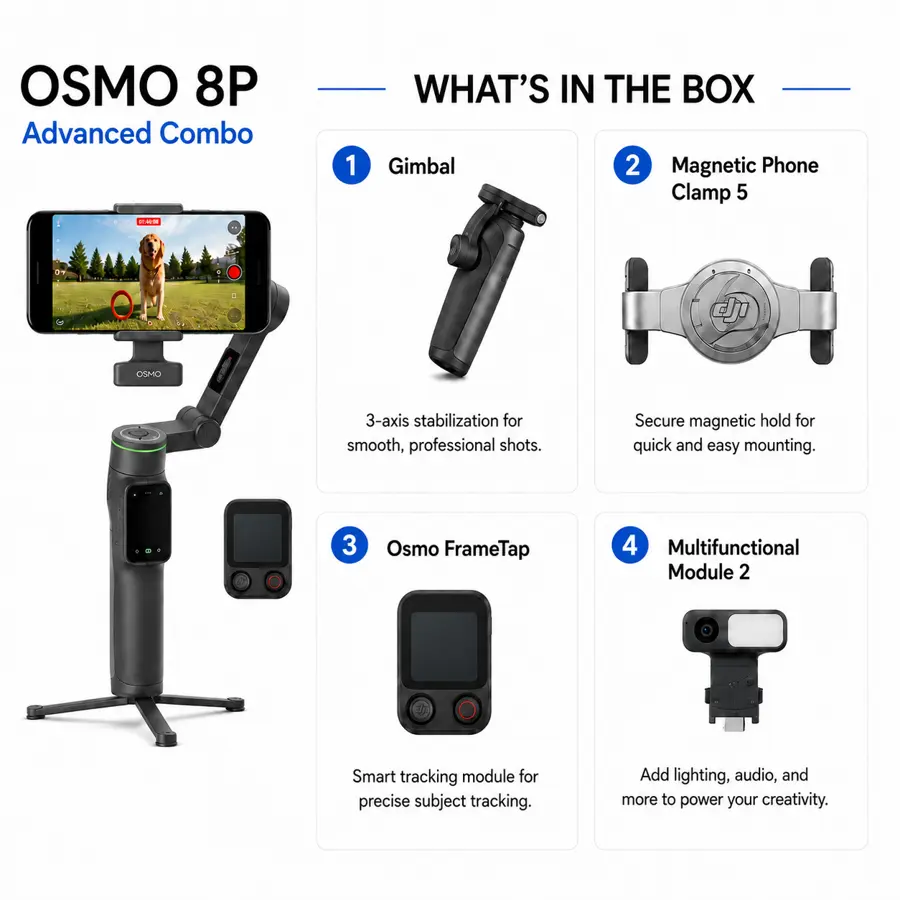 DJI Osmo Mobile 8P Advanced Combo