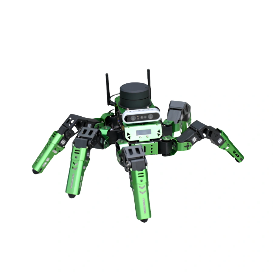 JetHexa gait — tripod and ripple locomotion with real-time inverse kinematics