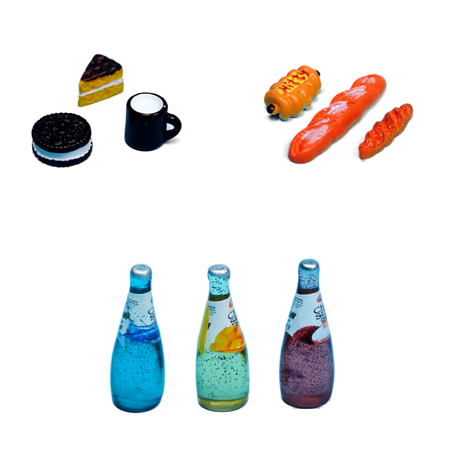 Eilik Mini Food Toy Set