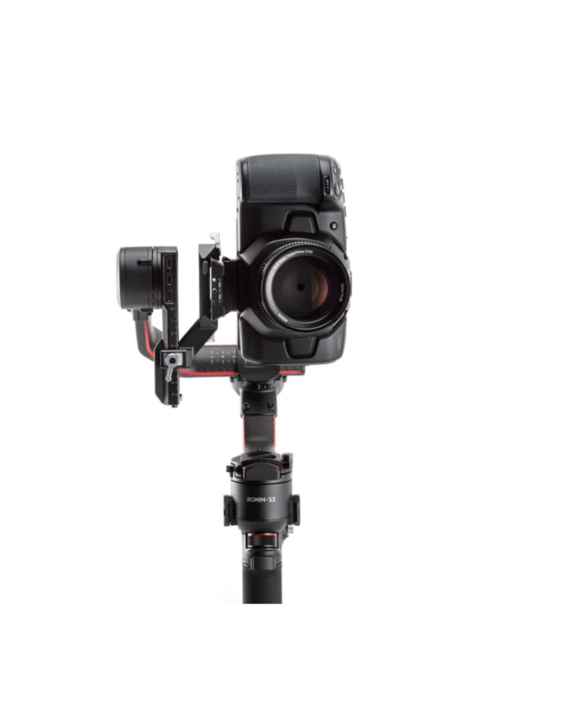 Camera mounted vertically using DJI R Vertical Camera Mount