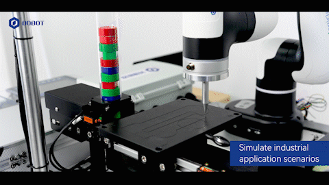 DOBOT Training Platform with PLC — system overview