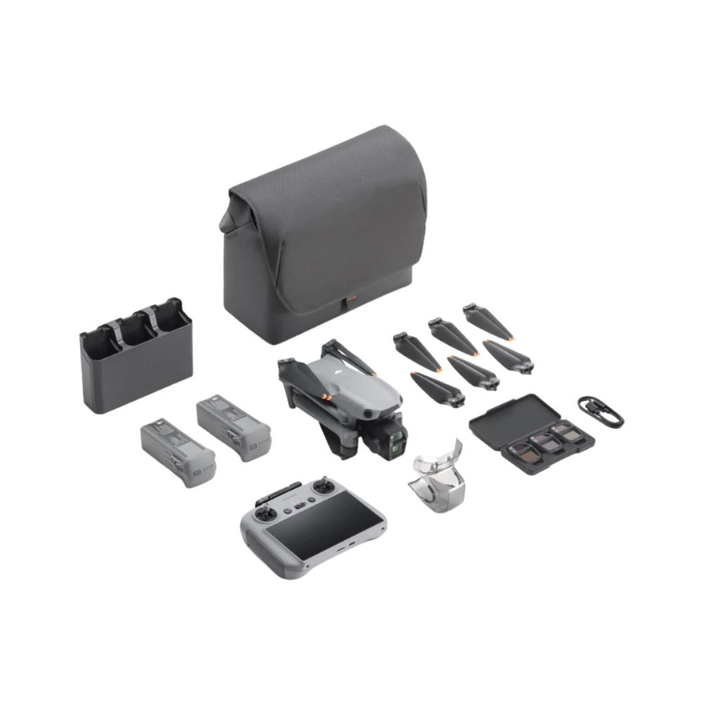 DJI Air 3S Fly More Combo dual-camera drone with accessories