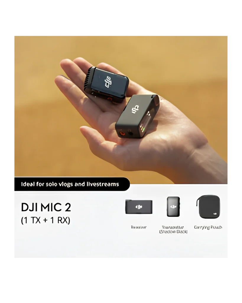 DJI Lavalier Mic clip-on microphone, front view