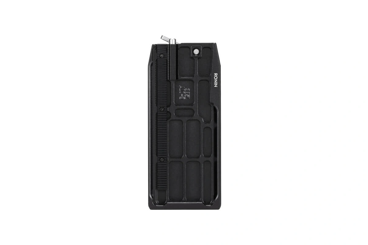 Genuine DJI gimbal plate underside with Ronin branding