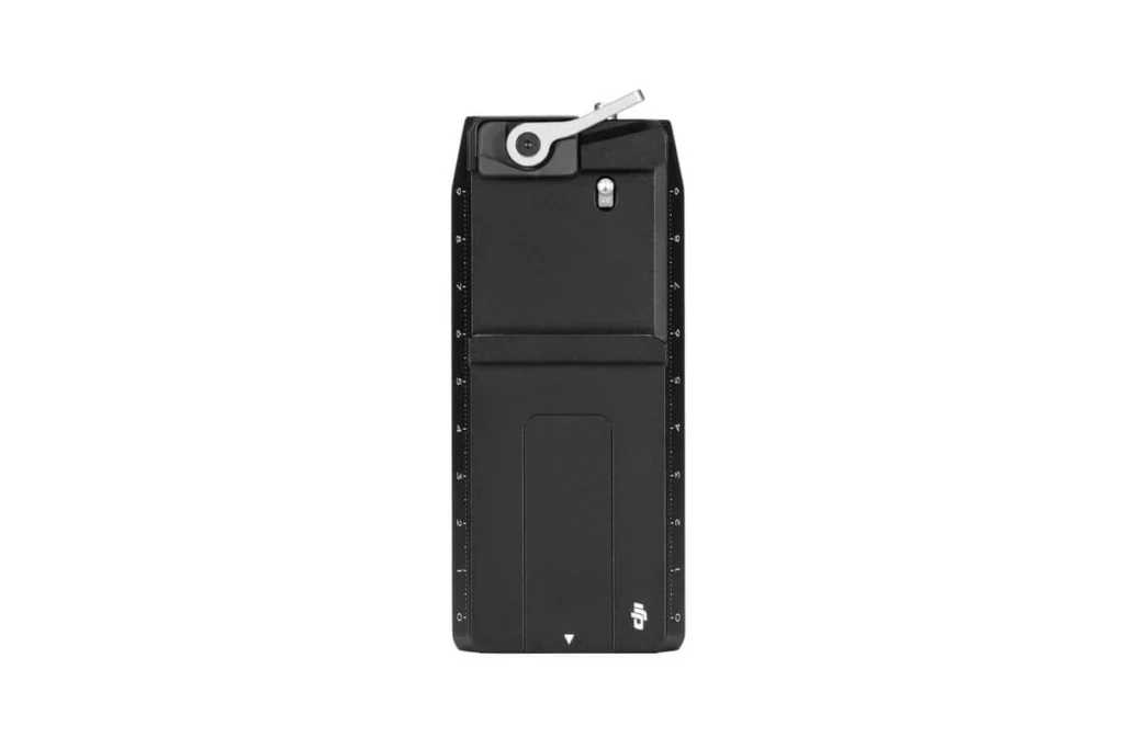 DJI RS Lower Quick-Release Plate scale markings close-up
