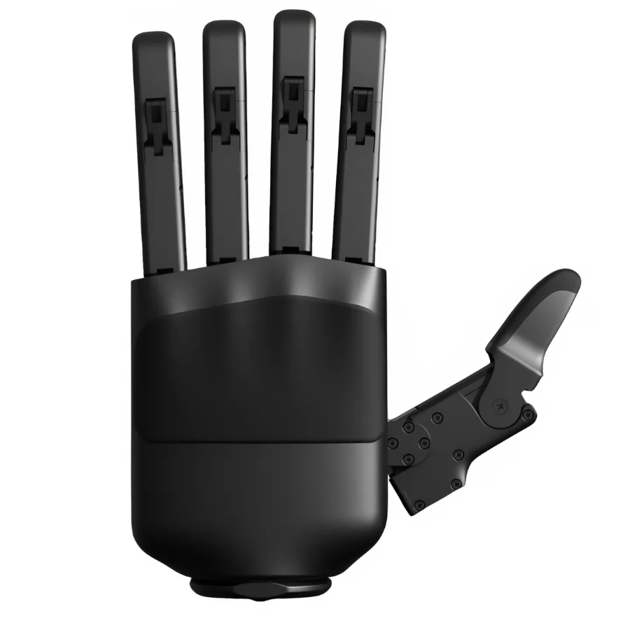 Dex5-1 anthropomorphic five-finger design with three active joints per finger